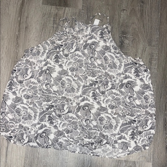 EUC Old Navy Charcoal Gray & white sleeveless tank Size XXL #14 - Picture 1 of 4